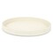 Homeroots 15in White Faux Wicker Round Serving Tray 713547 - alternate 1