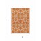 Homeroots 3' X 5' Orange And Ivory Geometric Washable Indoor Outdoor Area Rug 613025 - alternate 4