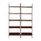 International Concepts Lean To Shelf Units with 5 Shelves, Set of 2 Pieces, Espresso K-SH581-2660-2 - alternate 1