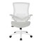 Office Star Products Ventilated Seating White Screen Back Manager's Chair, Linen Stone EM60926WH-F22 - alternate 3