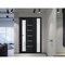 Vdomdoors Front Exterior Prehung FiberGlass Door Frosted Glass / Manux 8088 Matte Black / Sidelight Exterior MANUX8088EXD-BLK-W30+16 x H80-LH - alternate 2