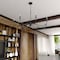 Vaxcel Annabelle 8-Light Farmhouse Candle-Style Chandelier, Matte Black, 42-In. Wide H0321 - alternate 3