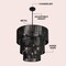 Jonathan Y Orson 24 in. 7-Light Coastal Bohemian Metal and Woven Paper Rope 3-Tier LED Chandelier, Black JYL9564B - alternate 5