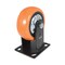 Vestil Polyurethane Rigid Caster 5 In. Diameter x 2 In. Width 639 Lb. Capacity Orange/Silver CST-E6-5X2PUP-R - alternate 5