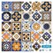 Homeroots 7" x 7" Shades of Blue and Yellow Mosaic Peel and Stick Removable Tiles 400434 - alternate 5