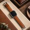 Elegani Band Compatible with Apple Watch 49mm, Light Brown/White, Silver/Black/Rose Gold/Yellow Gold Buckle QRALGM2-LBW-49 - alternate 2