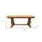 Homeroots 84" Natural Solid Wood Trestle Base Dining Table 488684 - alternate 3