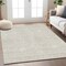 Homeroots 3' X 5' Beige And Gray Chevron Washable Indoor Outdoor Area Rug 596237 - alternate 3