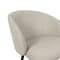 Manhattan Comfort Looma Metal Vegan Leather Side Chair in Stone Gray - Set of 2 DC1530-1 - alternate 7