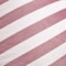 Homeroots 35" Pink and White Microfiber Specialty Striped Pouf Cover 546273 - alternate 5