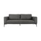 Homeroots 87" Dark Gray Sofa With Black Legs 480930 - alternate 1