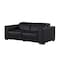 Homeroots 80in Black and Brown Leather Power Reclining Loveseat 720534 - alternate 4