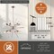 Vaxcel Estelle 12-Light 27.5 in W Polished Nickel Mid-Century Modern Sputnik Pendant Ceiling Fixture P0196R - alternate 5
