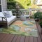 Homeroots 8' X 10' Blue Abstract Washable Non Skid Indoor Outdoor Area Rug 559484 - alternate 4