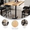 Flash Furniture Bennett 30 in x 48 in Solid Wood Indoor Tabletop in Natural with 23.5 in x 29.5 in Bar Height GSF-REC3048-NAT-T2230B-GG - alternate 5