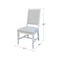 International Concepts Solid Wood Traditional Dining Chair, Set of 2, Chalk CI28-99P - alternate 3