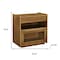 Homeroots 24" Brown Wood Accent Cabinet 691677 - alternate 4