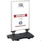 M&T Displays 28x44 Inch Poster Sign Holder Aluminum WindPro Lite Silver Sidewalk Sign, Weather & Wind Resistant USWPL10N84X2000 - alternate 1