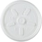 Dart Lid for 8 oz. Hot Cup, Flat, Vented, White, Pk1000 8JL - alternate 1