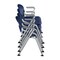 Regency Rico Classroom Training Stack Chair with Arms, Navy Blue, 4PK 306-NV-4PK - alternate 3