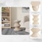 Leisuremod Aura Modern Side Table - Double Hourglass Design, ABS Plastic, Indoor/Outdoor Use AST15IV - alternate 5