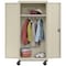 Sandusky Lee Solid Door Storage Cabinet, 36 in W, 72 in H, 24 in D, Putty TAWR362472-07 - alternate 4