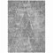 Homeroots 3' X 5' Pewter Charcoal And Ivory Geometric Washable Indoor Outdoor Area Rug 577571 - alternate 4