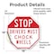 Signmission Stop Drivers Must Chock Wheels, 18 Inch X 18 Inch, Vinyl Decal OC-D-18-219 - alternate 3