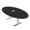 Skutchi Designs 4 Person Conference Table With Power Unit | 6' Oval Table | Harmony Series HAR-OVL-48X72-T-U999ST19-ESIL - alternate 1