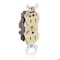 Leviton Straight Blade Receptacle, 5-15R, 15 A, 125V AC, Surface Mount, Isolated Ground M8200-IGI - alternate 1