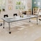 Flash Furniture Commercial Adjustable Height Rectangular Activity Table - Locking Casters-Gray XU-A3072-REC-GRY-T-P-CAS-GG - alternate 5