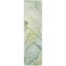 Homeroots 8' Runner Green Abstract Washable Non Skid Indoor Outdoor Runner Rug 559380 - alternate 5