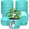Lifemaster 10-Inch Whiskey Barrel Planters, Durable Plastic Pots with Drainage and Saucer, 20PK LMPBP20SBU20 - alternate 1