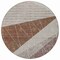 Homeroots 8' Gray Silver And Taupe Round Geometric Washable Indoor Outdoor Area Rug 582472 - alternate 5