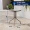 Flash Furniture Lila 23.75in Round Glass Top Metal Table with 2 Bronze Aluminum Slat Stack Chairs TLH-071RD-017CBZ2-GG - alternate 7