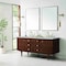 James Martin Vanities Amberly 72'' D Vanity, Mid-Century Walnut w/ Victorian Sil Top w/FreePower Wireless Charger 670-V72-WLT-FVSL - alternate 5