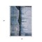 Homeroots 3' X 5' Blue And Charcoal Abstract Washable Indoor Outdoor Area Rug 630465 - alternate 4