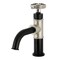 Kingston Brass One-Handle 1-Hole Bathroom Faucet with Knurled Handle and Push Pop-Up Drain KS2826RKX - alternate 1
