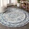 Jonathan Y Modern Persian Vintage Medallion Light Gray/Blue 8 ft Round Area Rug MDP106A-8R - alternate 1