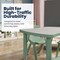 Flash Furniture Commercial Plastic Adjustable Height Activity Table-Light Gray/Sage, 26.5x21.75 YU-YCY-098-RECT-TBL-SAGE-GG - alternate 6