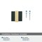Amerock Overton 1-3/8 in 35 mm Length Brushed Matte Black/Brushed Gold Cabinet Knob BP36680BMBBGL - alternate 3