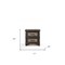 Homeroots 17" X 24" X 24" Dark Walnut Wood Nightstand 347083 - alternate 3