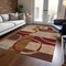 Homeroots 5' X 8' Wheat And Burgundy Geometric Washable Indoor Outdoor Area Rug 612600 - alternate 3
