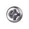Auveco Phillips Oval #6 Head Tapping Screw 8 x 1 3/4in Chrome Ab, 100PK 1933 - alternate 2