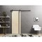 Sartodoors Sliding Barn Door with Hardware, Planum 0011 Natural Veneer and Aluminum Strips, 6.6FT Rail Hangers PLANUM0011BD-B-SHP-36 - alternate 1