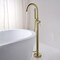 Anzzi Coral Series 2-Handle Freestanding Tub Faucet with 60 in. Euro-Grip Hand Sprayer in Satin Brass FS-AZ0047SB - alternate 5