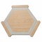 Apollo Tile Aureole 8.66 in. x 9.84 in. Matte Oak wash and Gray Porcelain Hexagon Wall and Floor Tile (8.07 sq ft/case) - 18 Sheets ENC88HAYGRSA - alternate 1