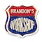 Signmission Brandon's Workshop, 6 inch X 6 inch, Plastic Sign, 2PK SHI-P-2PACK-6-489-BRANDON - alternate 1