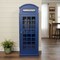 Homeroots Vintage Blue Wooden Phone Booth Bar Cabinet 388259 - alternate 7
