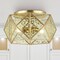 Jonathan Y Violet 12.5" 2-Light Industrial Vintage Iron/Glass LED Flush Mount, Brass Gold JYL9927A - alternate 3